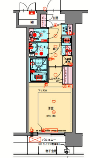 【間取り】 | プレサンスOSAKA三国ネオス