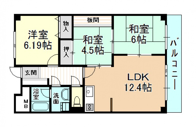 【間取り】 | フローラルコート