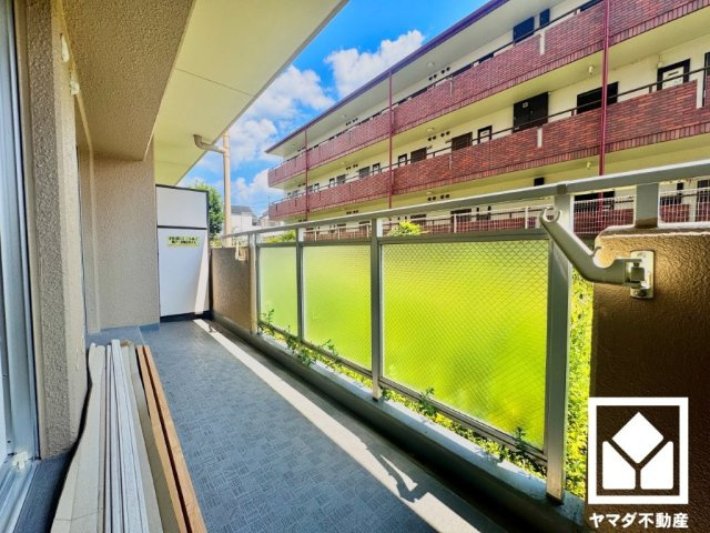 ライオンズマンション宇治のバルコニー