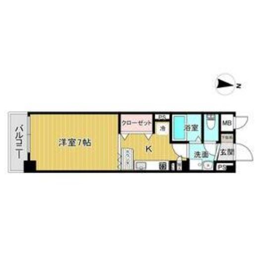 ポコアポコ明石鍛治屋町Ⅲ番館の間取り