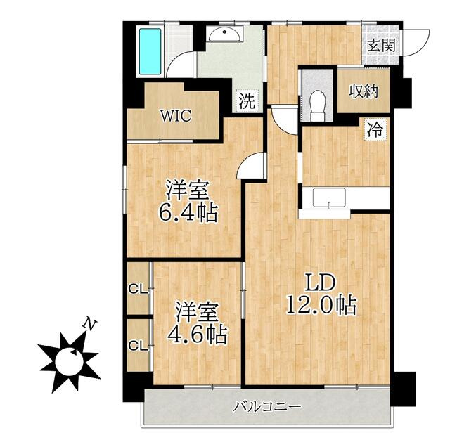ライヴス行徳の間取り