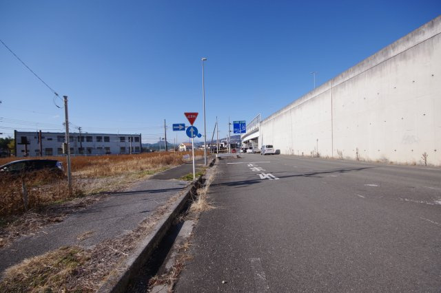 宇都宮市下金井町　土地　予約済の前面道路含む現地写真