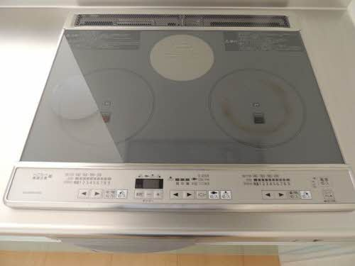 熊本市中央区九品寺５丁目のアパートのキッチン
