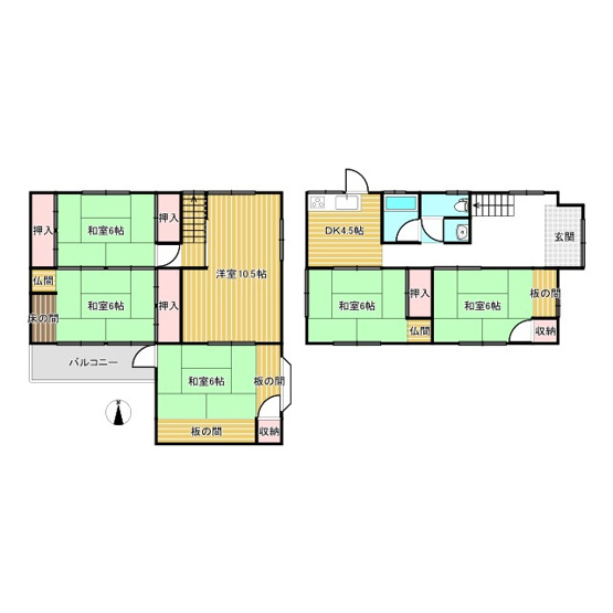 【間取り】 | 網干区坂出戸建