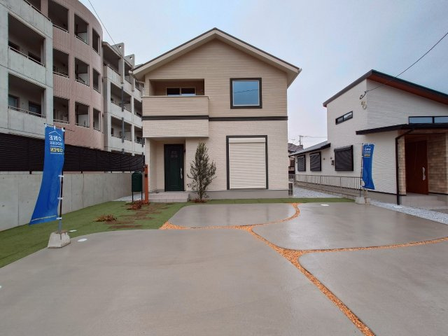 ONE HOUSE－ワンハウスー小倉南区朽網東4丁目　【小倉南区　新築戸建て】の外観|落ち着いた色合いの外観です♪【小倉南区　新築戸建て】