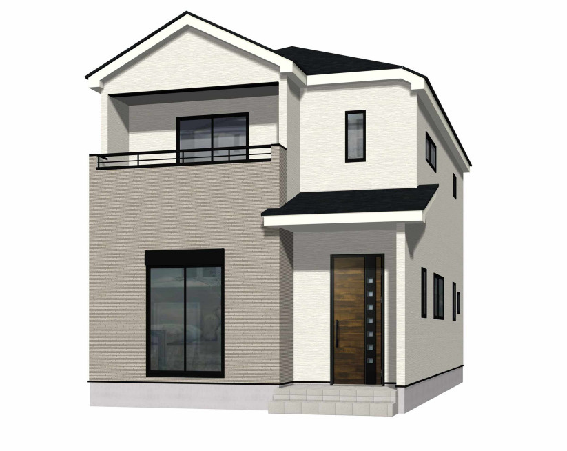 ーFITーフィットー小倉南区葛原3丁目2期　【小倉南区　新築戸建て】の外観パース|ーFITーフィットー小倉南区葛原3丁目2期　【小倉南区　新築戸建て】
