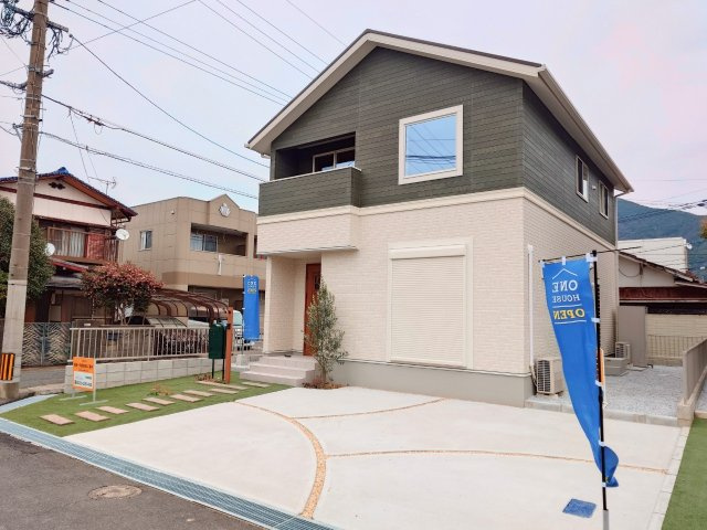 ONE HOUSE－ワンハウスー小倉南区若園1丁目　【小倉南区　新築戸建て】の外観|落ち着いた色合いの外観です♪【小倉南区　新築戸建て】