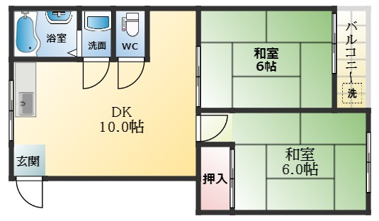 【間取り】 | セントヒル藤井寺