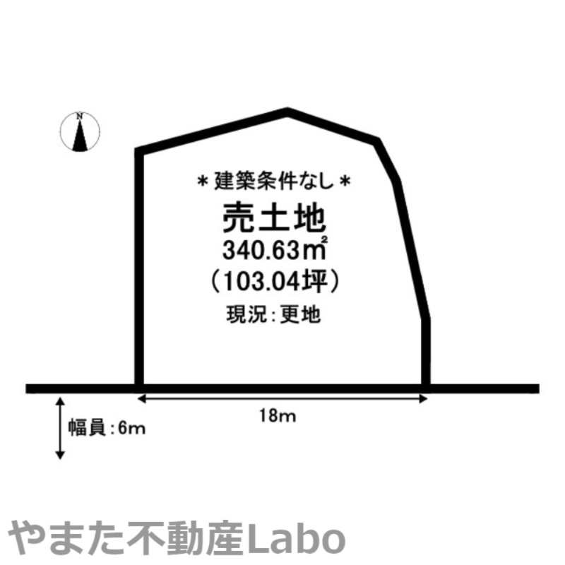 米子市宗像土地の土地図