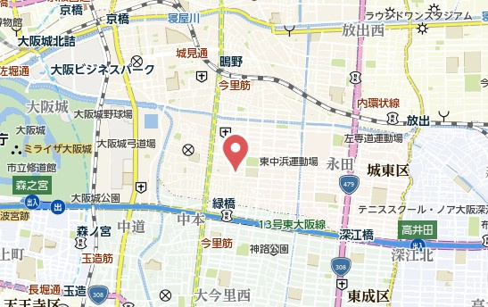 【地図】 | グランカリテ大阪城EAST