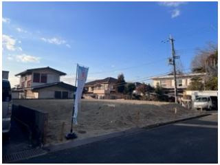 交野市私市山手4丁目　土地の前面道路含む現地写真