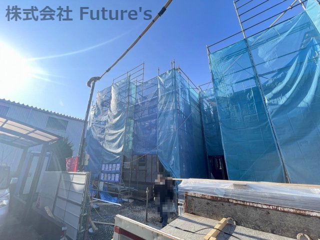 三郷市鷹野5丁目　新築戸建　全2棟　2号棟の外観|現地の写真になります。