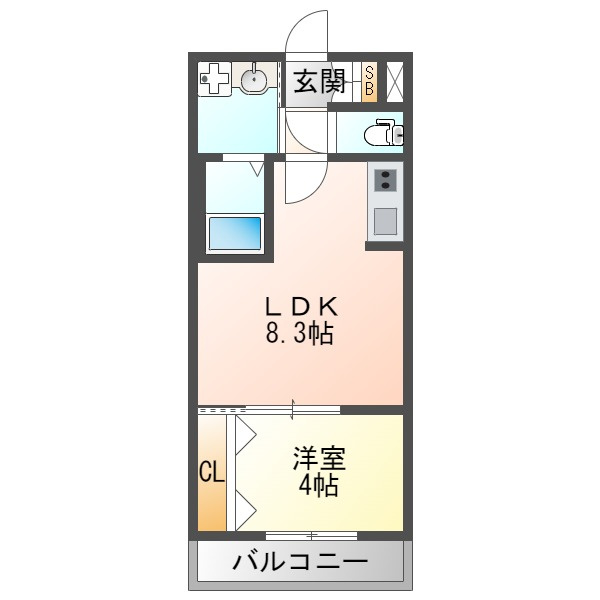 Ｈ－ｍａｉｓｏｎ御幣島Ⅱの間取り