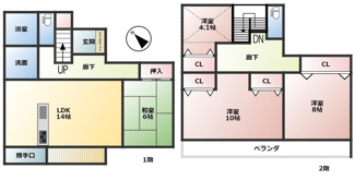 【間取り】 | 石上3丁目　中古戸建