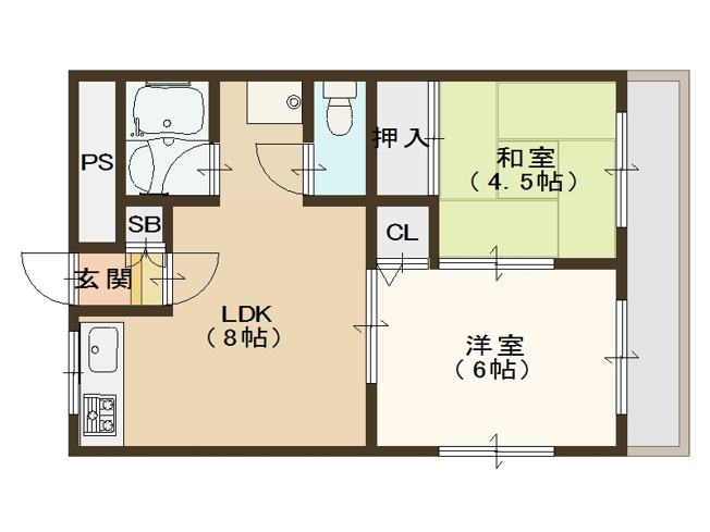 【間取り】 | シティハイツ千本南