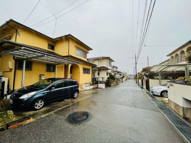 神戸市北区筑紫が丘7丁目土地の前面道路含む現地写真