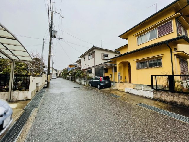神戸市北区筑紫が丘7丁目土地の前面道路含む現地写真