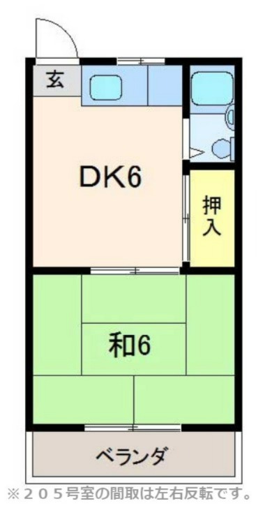 新橋アパートの間取り