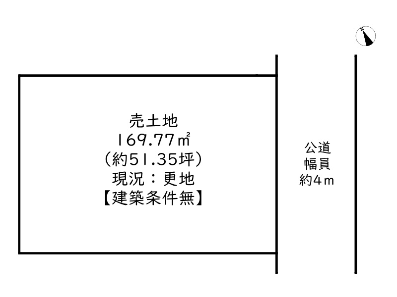 姫路市夢前町寺／売土地の土地図