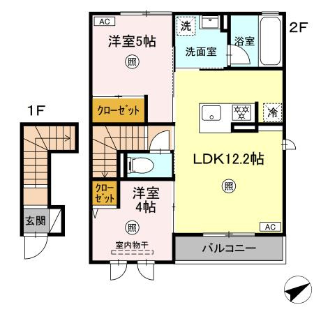 ひまわりの間取り