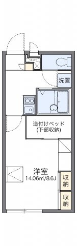【間取り】 | レオパレスゆとり　天理 | 代表的な間取のため実際の間取とは異なる場合があります