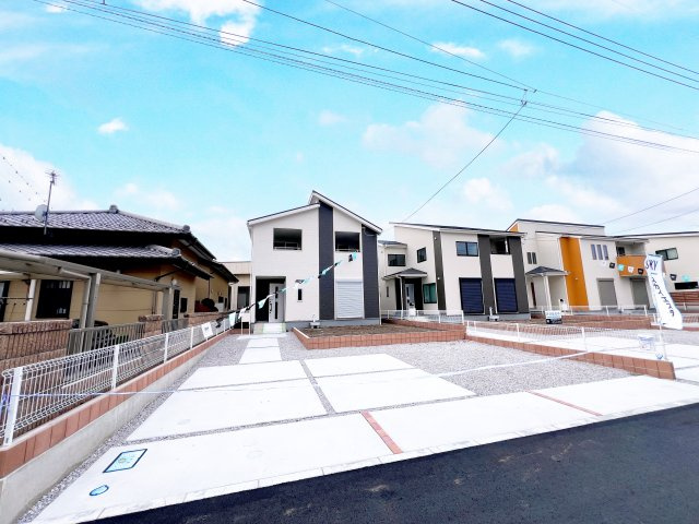 桐生市広沢町６丁目　新築住宅1号棟の外観