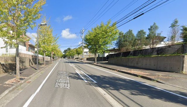 坂井市三国町緑ヶ丘4　土地の前面道路含む現地写真