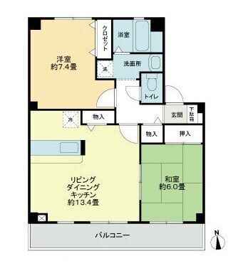 フォブール善導寺の間取り