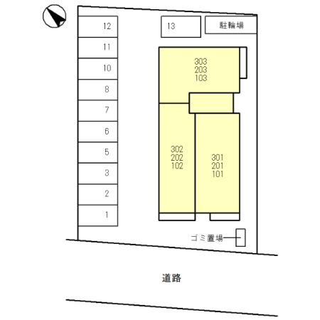 Dear Court大美野の区画図