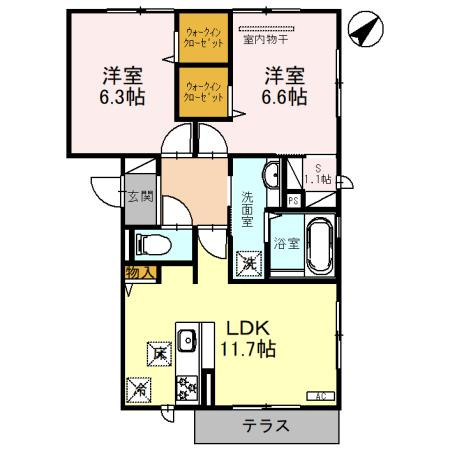 Dear Court大美野の間取り