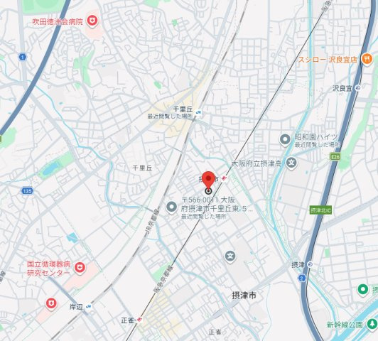ノーヴァ千里丘の地図