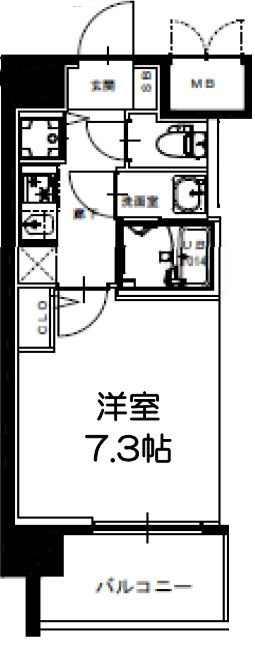 S-RESIDENCE新大阪Ridenteの間取り