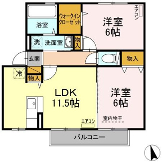 【間取り】 | サンフローラD