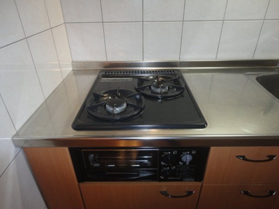 【キッチン】 | グリーンフィールド弐番館 | 2口コンロ