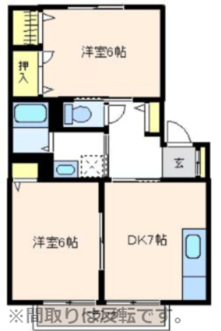 ハイツヒナタの間取り