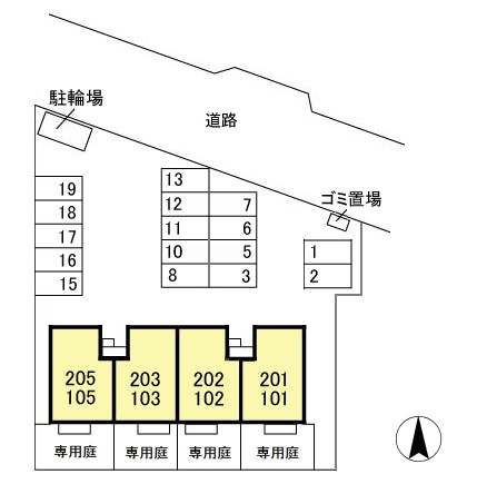 ヴューライラックの区画図
