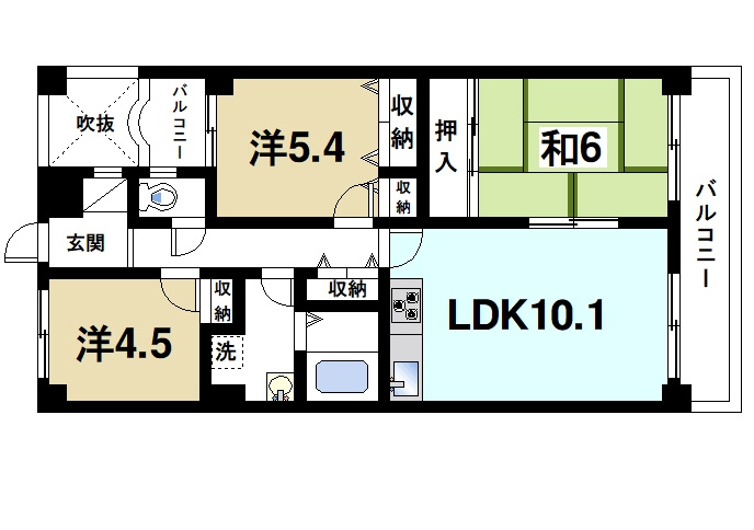 GSハイム生駒の間取り