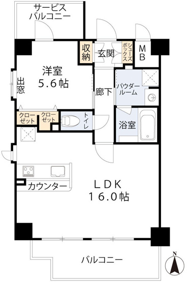 【間取り】 | エクシアテラス梅田
