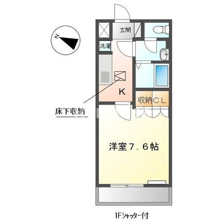 江南市布袋町西のアパートの間取り|間取図