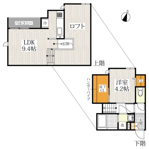 CB鳥栖シエント【キャッシュバック対象】の間取り