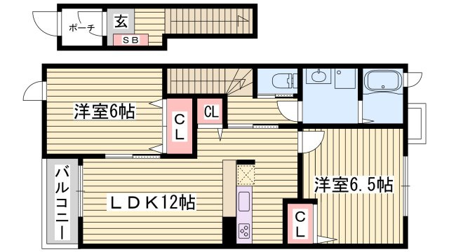 セントポーリアⅡの間取り