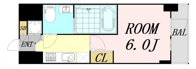 エスリード大阪シティノース　仲介手数料無料の間取り