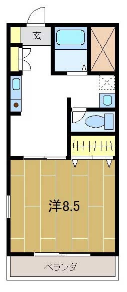 ハイツひいらぎの間取り