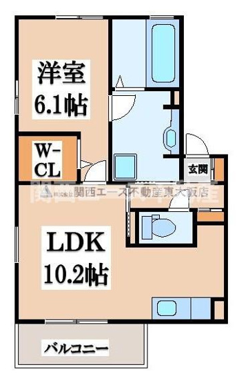 【間取り】 | ディアコートN（ディアコートエヌ）