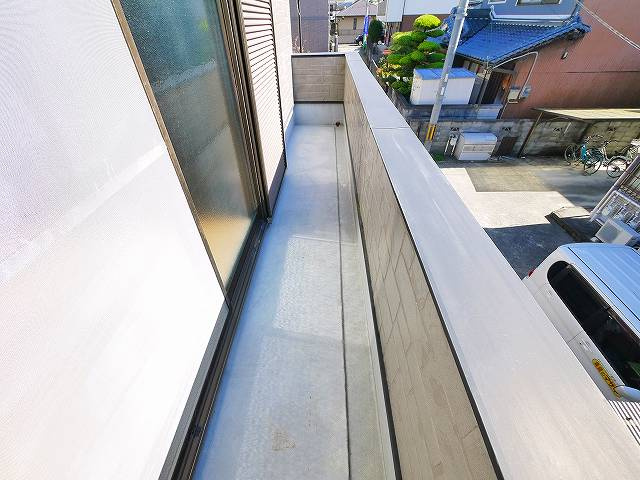 サクラホーム紀寺のバルコニー|広々としたバルコニーです