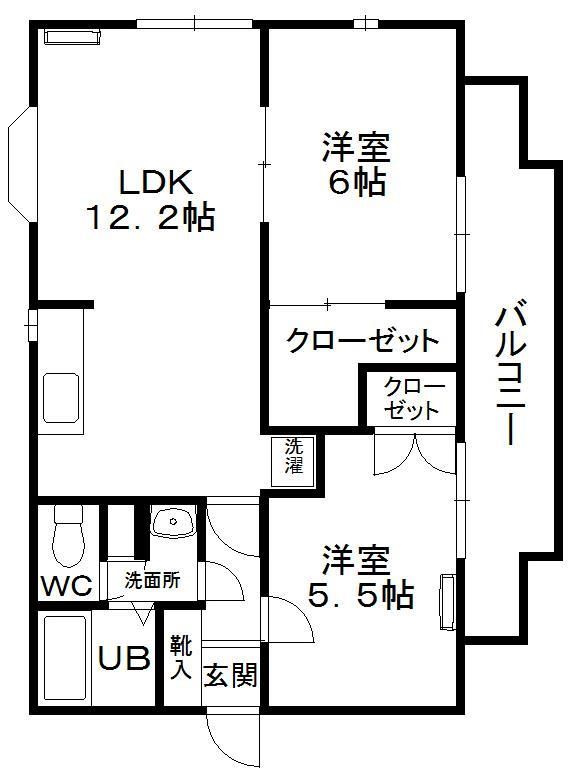 パークレジデンシャルBの間取り