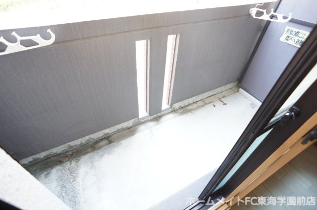熊本市西区池田４丁目の賃貸マンションのバルコニー
