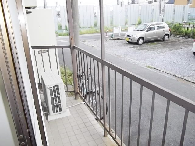 平田ハイツのバルコニー