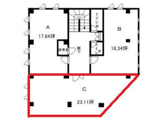 草津市大路２丁目の事務所の間取り