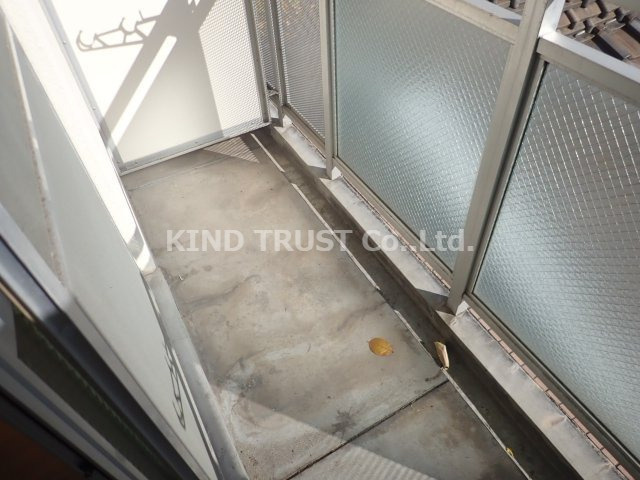 中之島アンフィニのバルコニー|外からの目が気にならないバルコニーで洗濯物が干せます